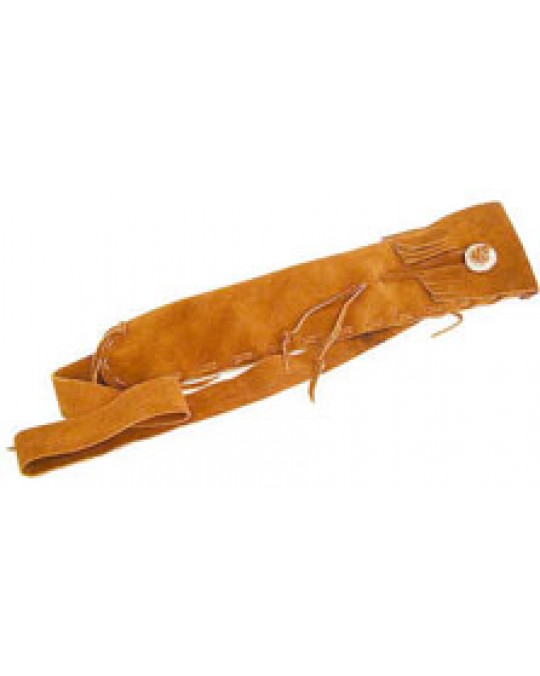 Flötenbeutel aus Leder mit Verschluss