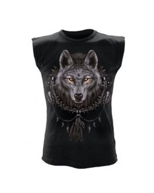 "Wolf Dreams" Ärmelloses T-Shirt Gr. L