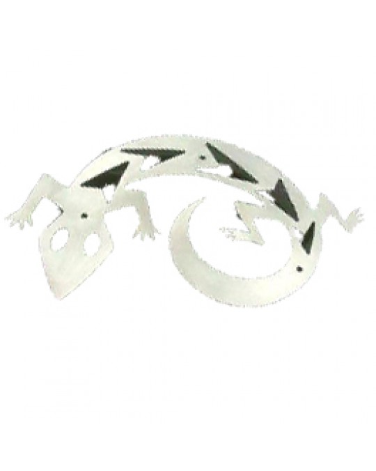 "Lizard" - Edelstahl-Eidechse gross, Wandbefestigung