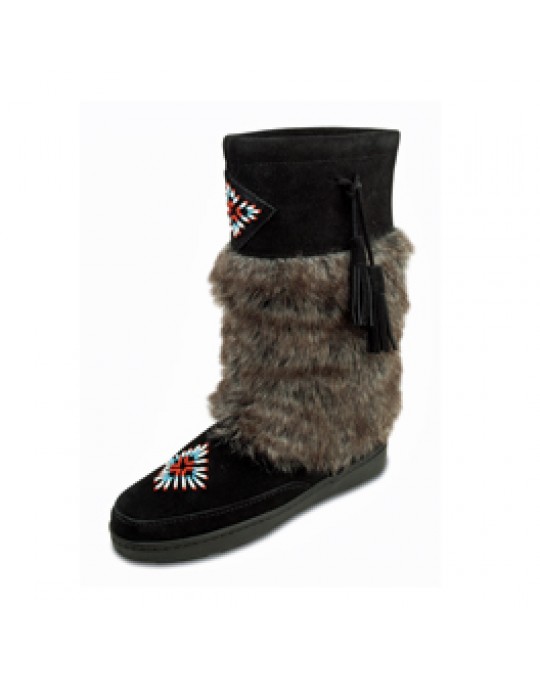 Winter Stiefel "Mukluk" warm gefüttert, schwarz, Gr. 36 oder 38