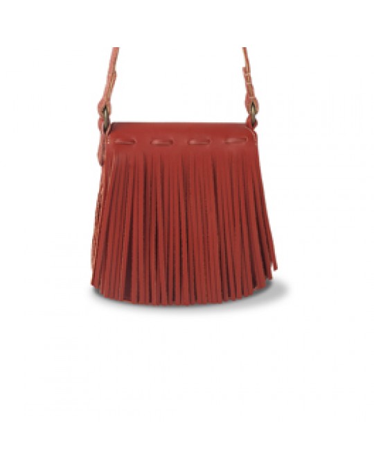 Handtasche MINI aus Glattleder-rot