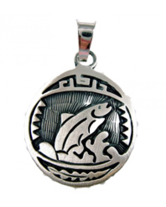 Sternzeichen-Amulett "Lachs/Stör" gross 22.7.-21.8.