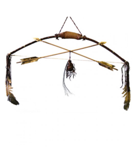 Edler Zier Pfeilbogen der Navajo mit Geweihgriff