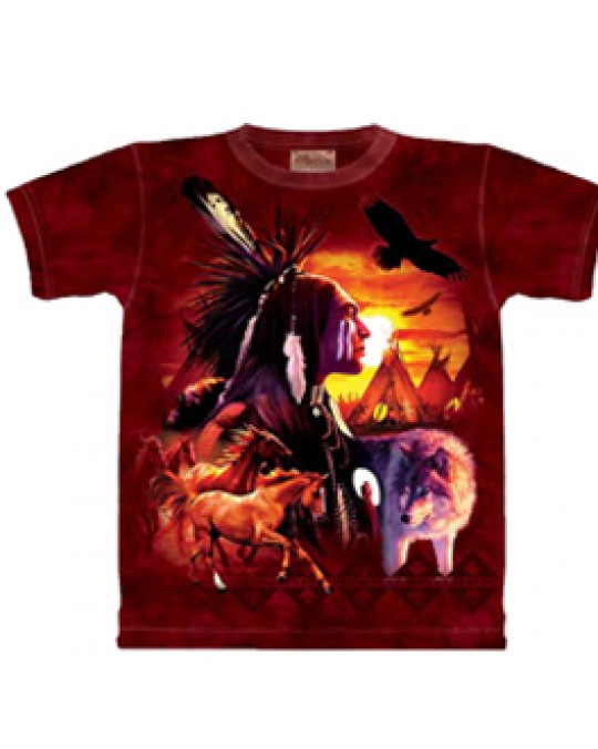 "Indian Collage" T-Shirt für Kinder