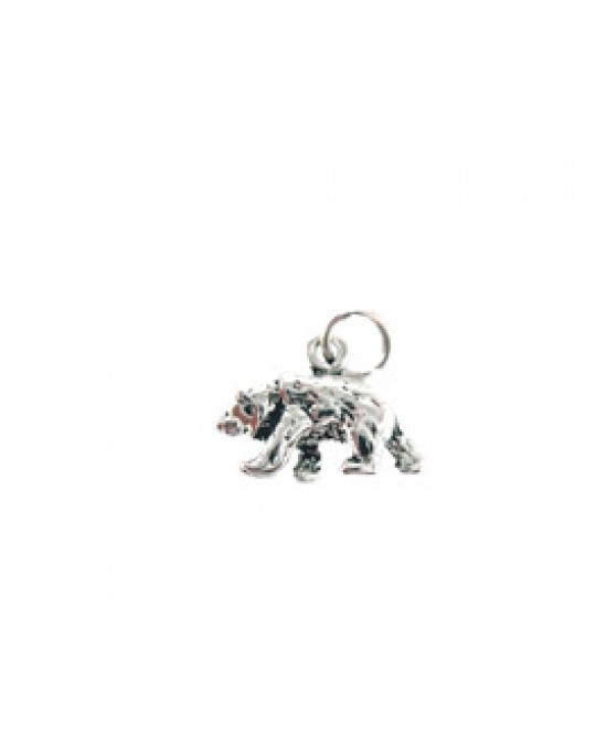1A! Kleiner Bär aus Silber 3-D Anhänger