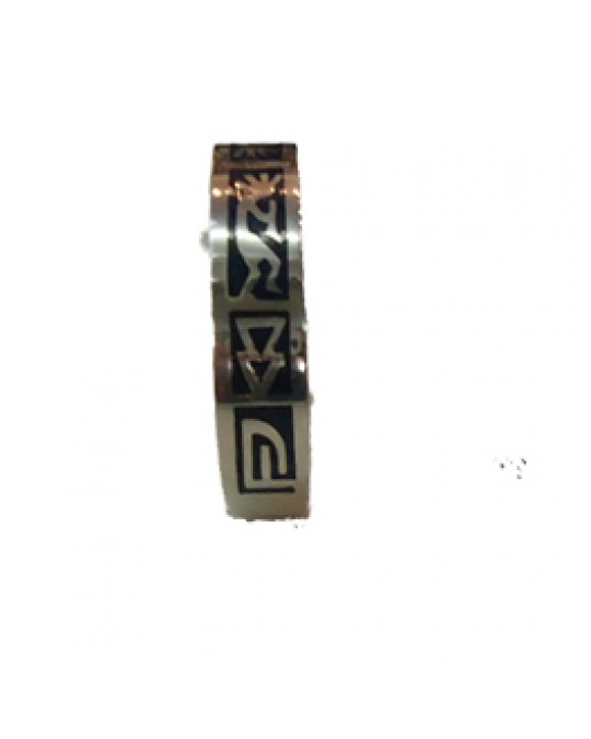 Armreif Kokopelli mit dunklem Inlay