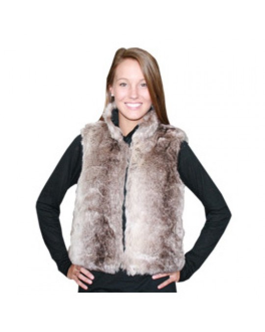 Faux Fur Damen Weste zum Wenden