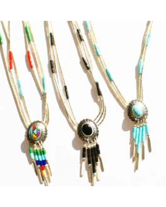 Liquidsilverkette "Concho +Dangles" in 3 Farben