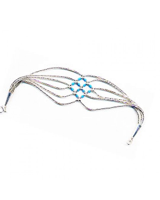 Liquid Silver Criss Cross Armband