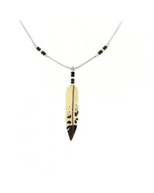Liquid Silver Kette "Adlerfeder"