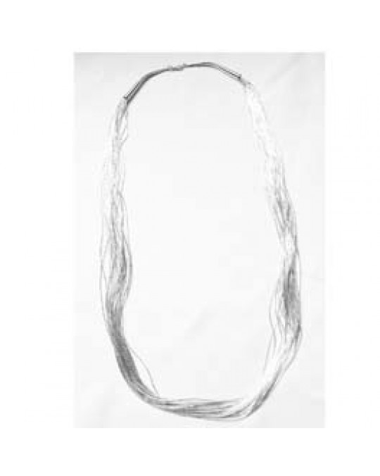 Liquid Silver Kette aus 20 Strängen