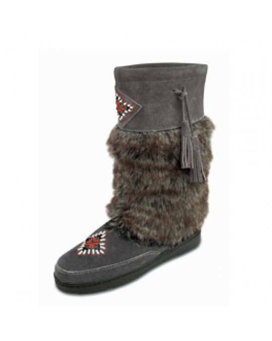Winter Stiefel "Mukluk", warm gefüttert, grau Grösse 39