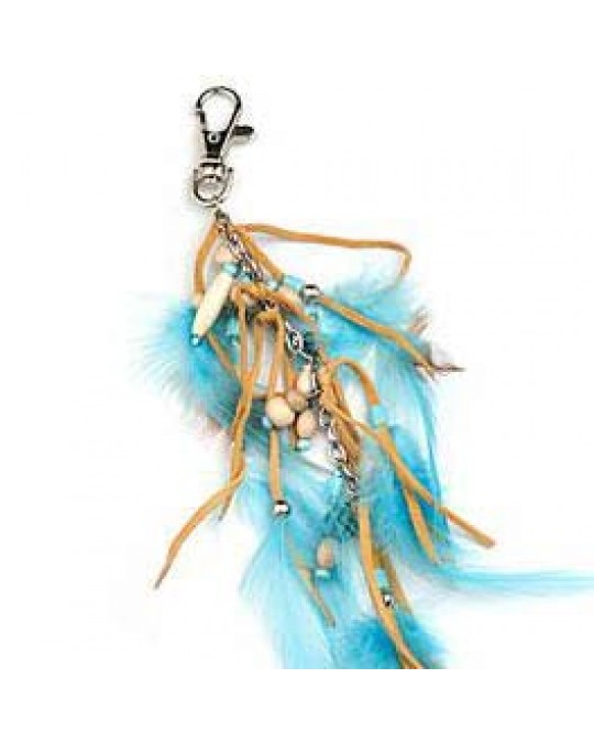 Taschenschmuck aus Federn