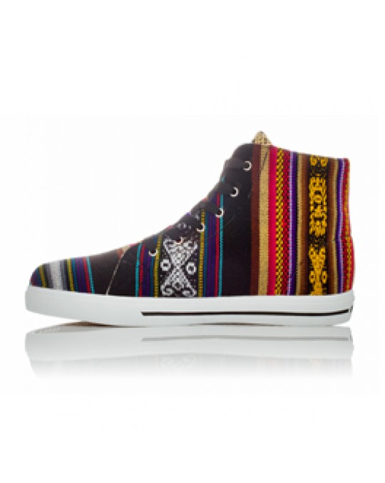 Sneakers aus Peru, Hi Top, "Blackbird"