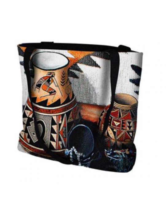 Gewobene Tasche "Kokopelli Vase" 