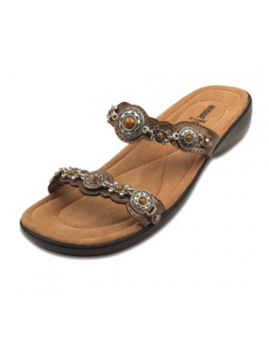 Sandale "Boca Slide" in bronze