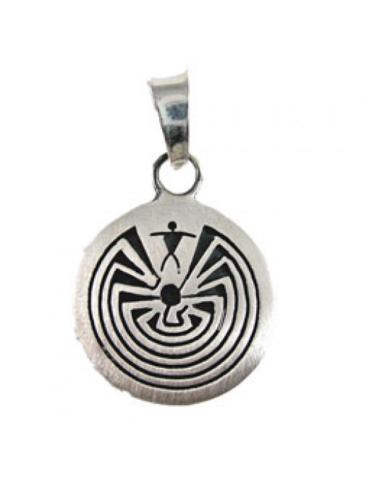 Kleines Amulett Labyrinth "Man in the Maze"