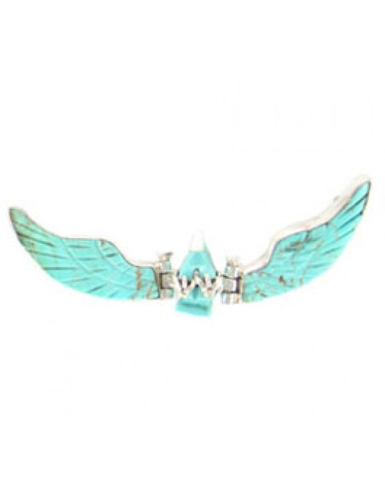 Adler Steinschnitzerei Collier aus Türkis