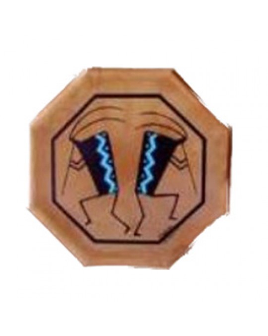Trommel aus dem Taos Pueblo "Doppel Kokopelli"