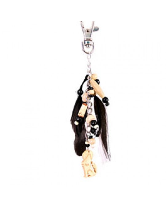 Taschenschmuck Krafttier Wolf
