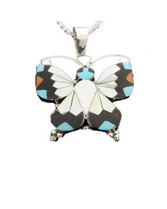 Zuni Anhänger/Brosche "Butterfly"